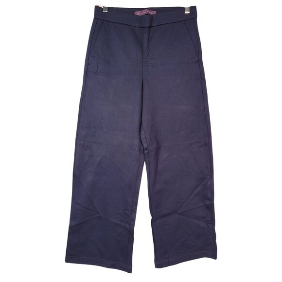 Gloria Vanderbilt Women Navy Cropped Ponte Pants With Tummy Control Panel Medium - Picture 1 of 10